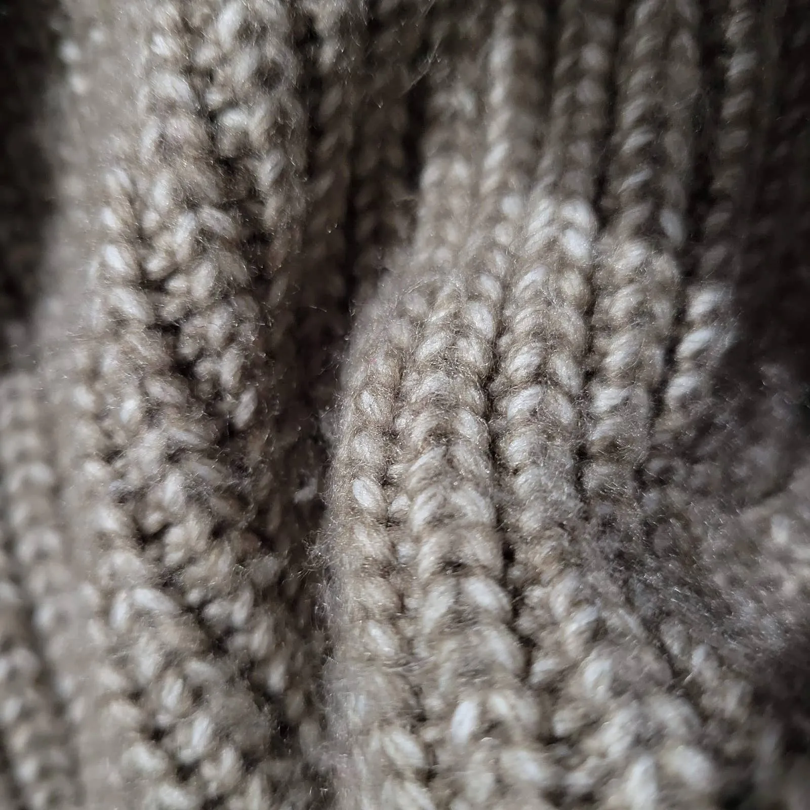 Cupcakes and Cashmere Sweater Dress Cowl Neck Quarter Zip Ribbed Knit Size Small
