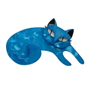 Curling Cassandra Cat Brooch
