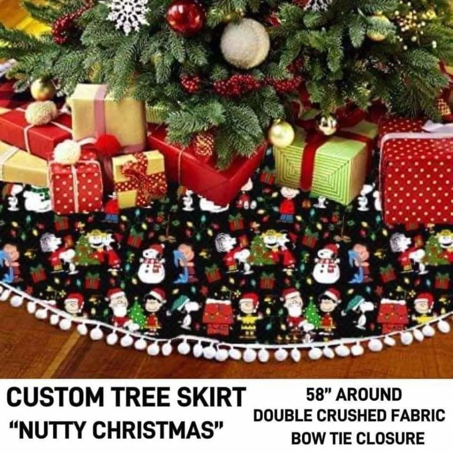 Custom Design Velvet Christmas Tree Skirts