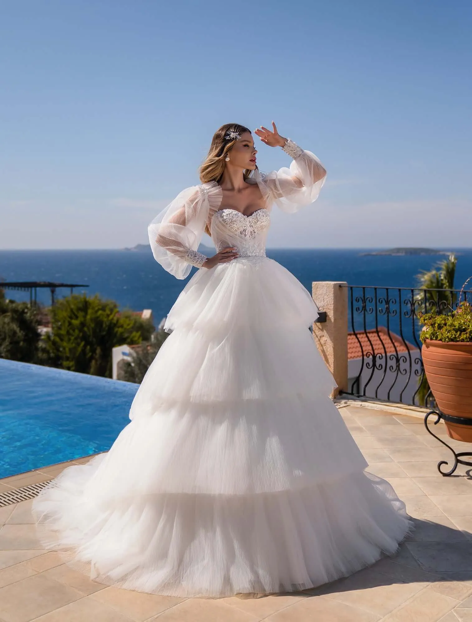 Daphne - Aline Layered Wedding Dress