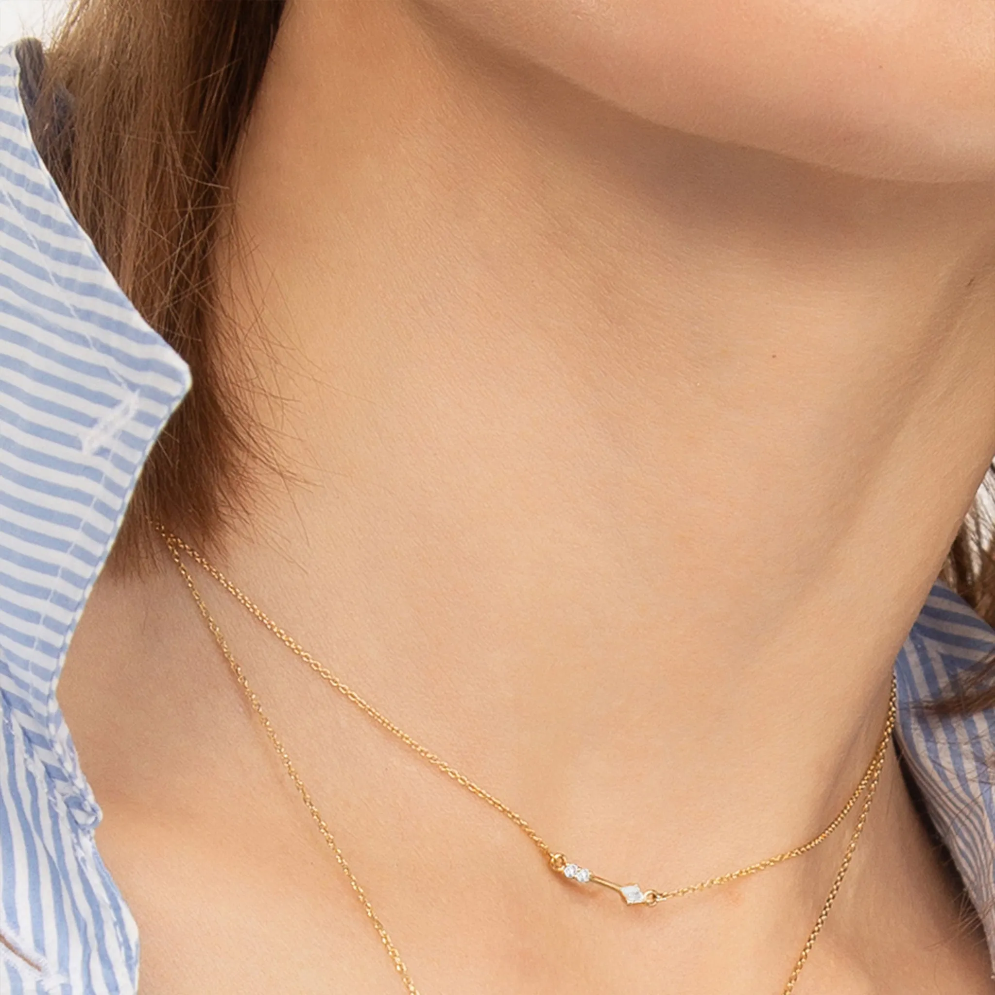 Diamond Artemis "Protect" Arrow Necklace