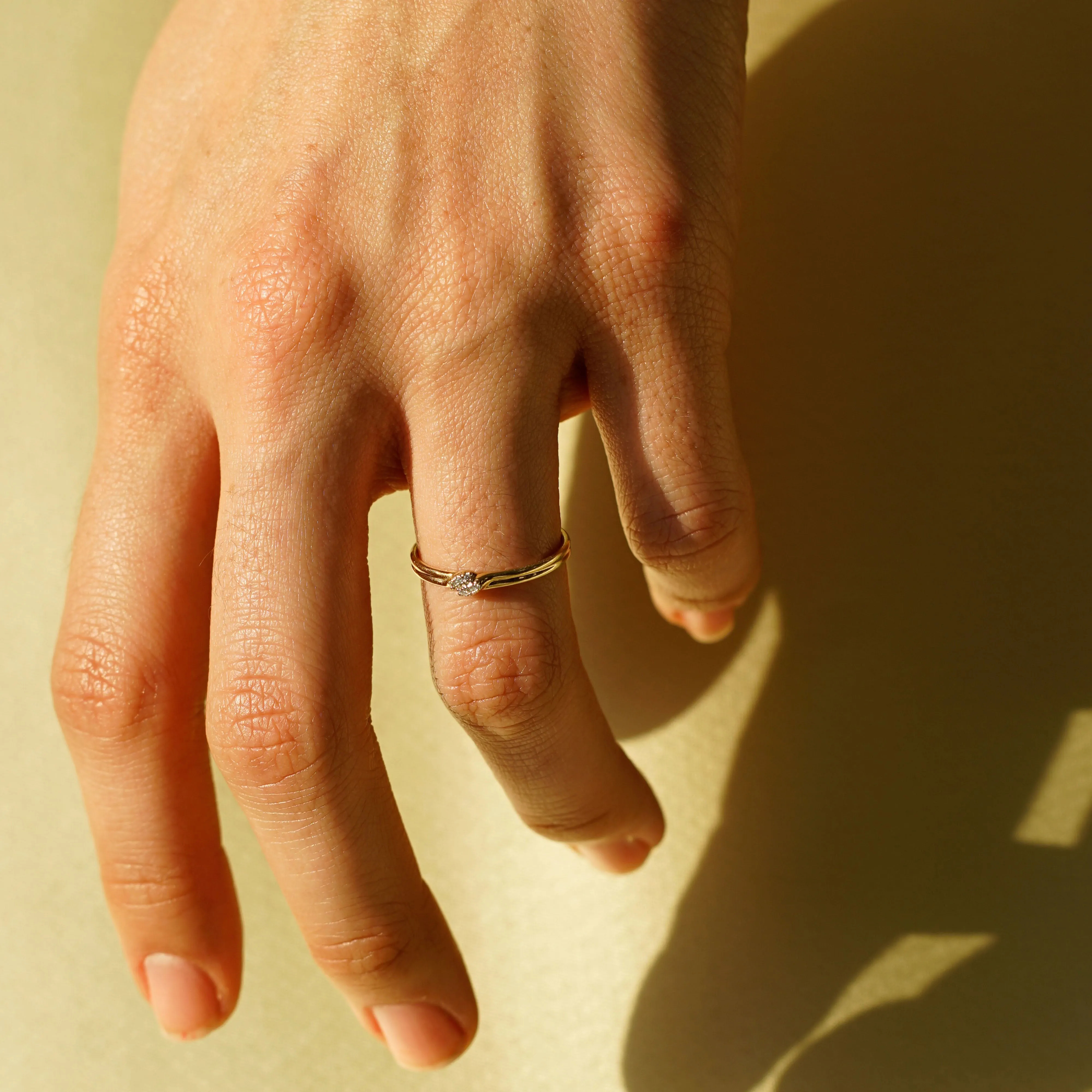 Diamond Touch Thread Ring