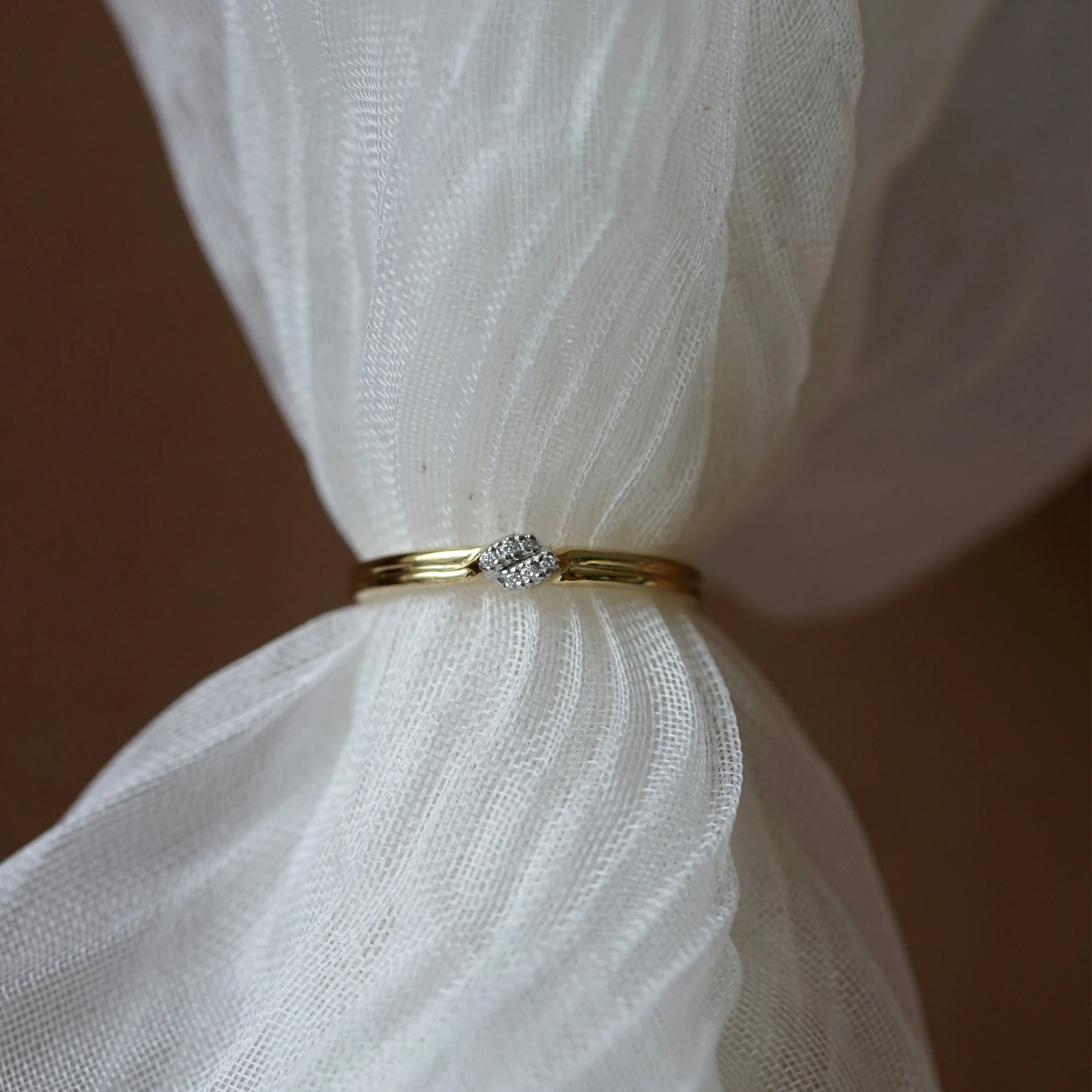 Diamond Touch Thread Ring