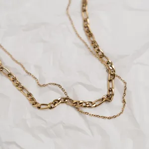 Double Chain Necklace - Gold