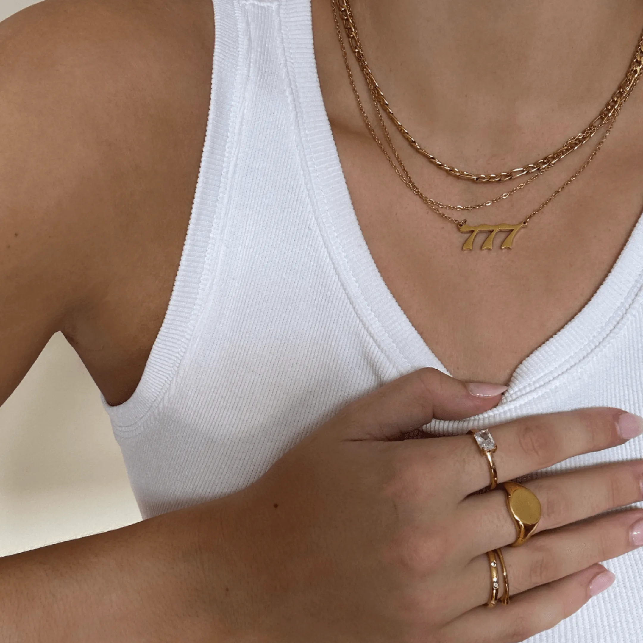 Double Chain Necklace - Gold