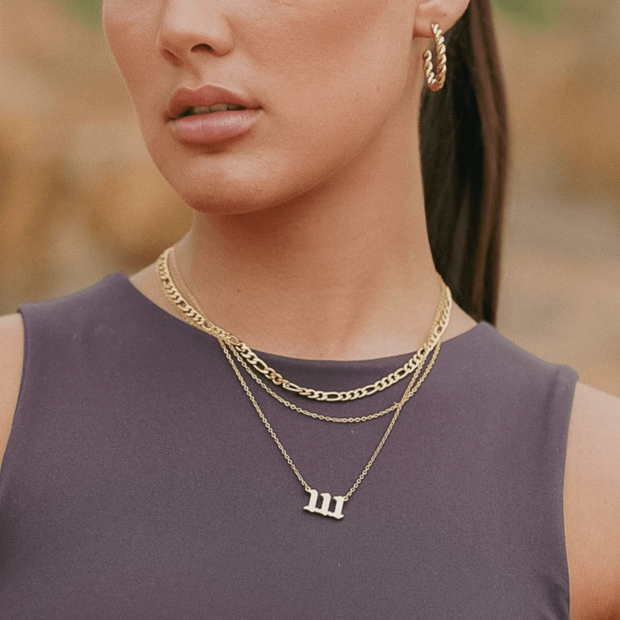 Double Chain Necklace - Gold