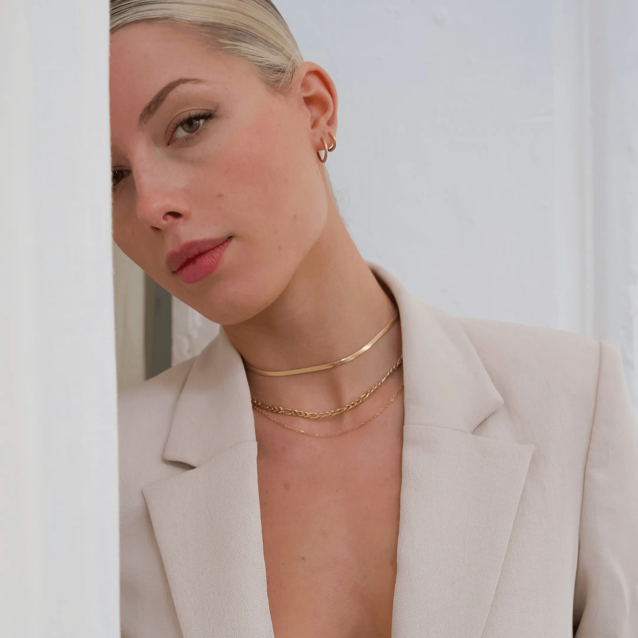 Double Chain Necklace - Gold