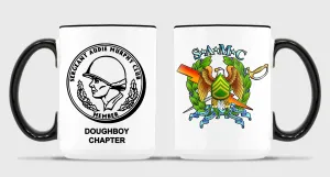 Doughboy SAMC 15 oz Coffee Mug- All White or White with Black Trim