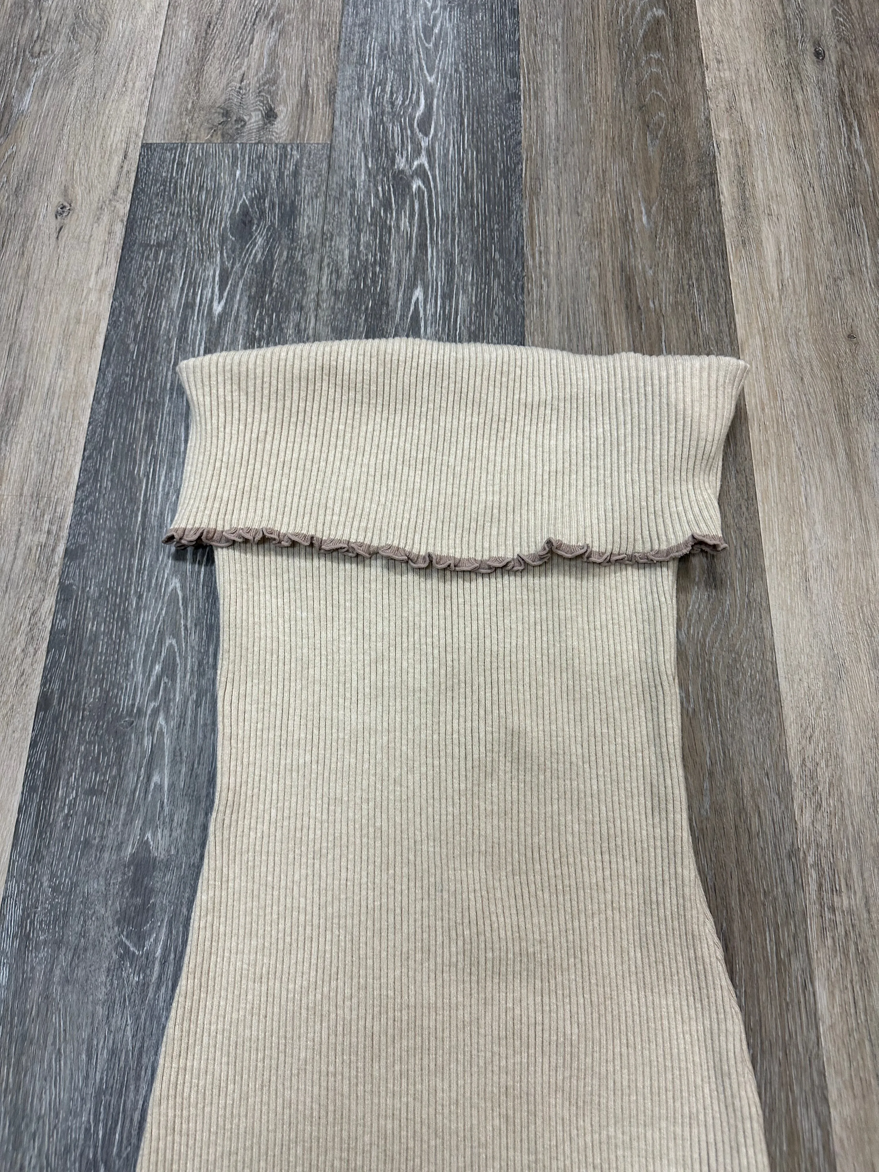 Dress Sweater By Le Lis In Tan, Size: L
