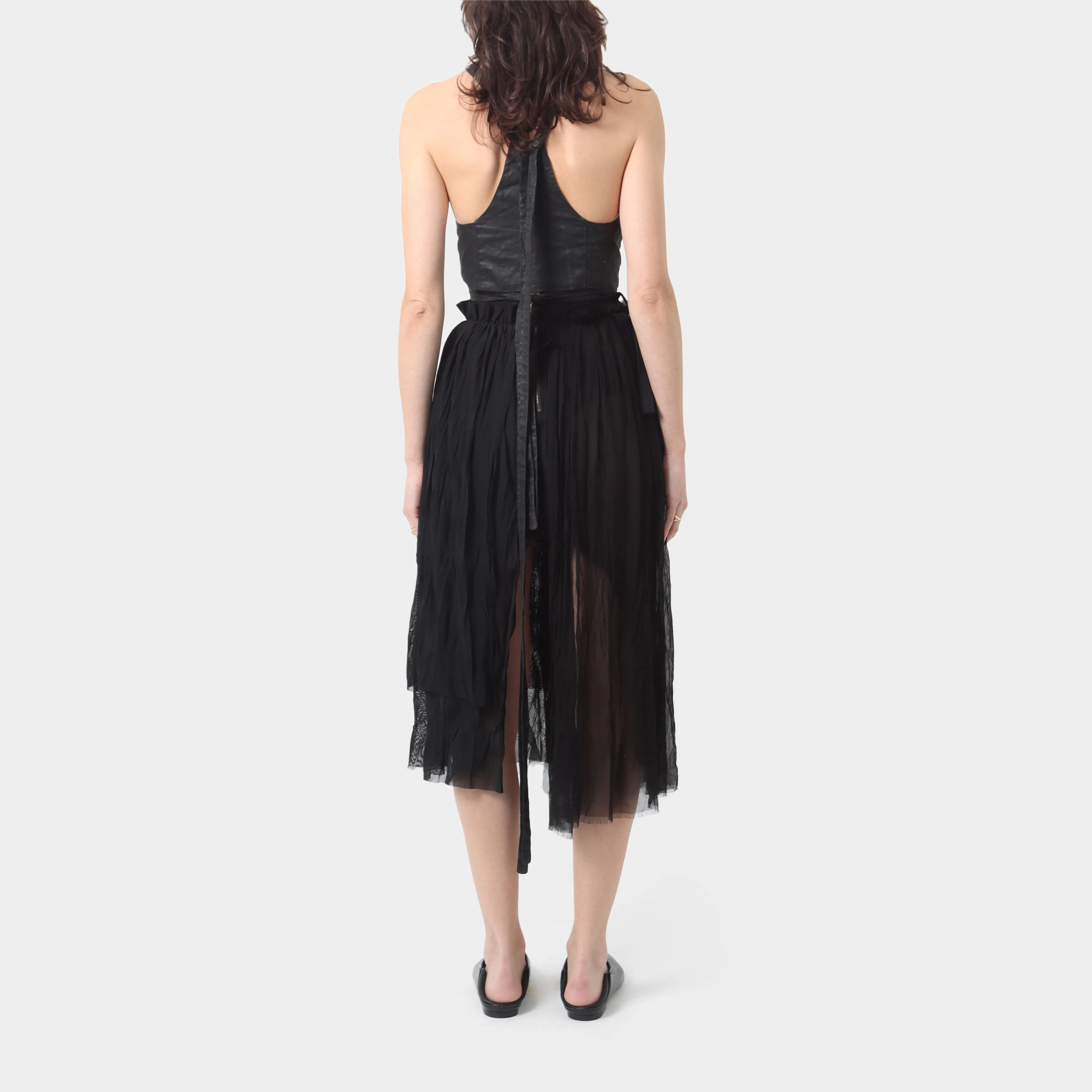 Elena Dawson Layered Chiffon and Tulle Skirt