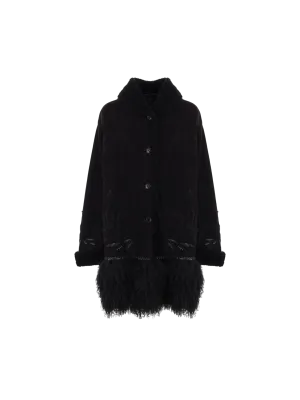 Embroidered Shearling Outerwear