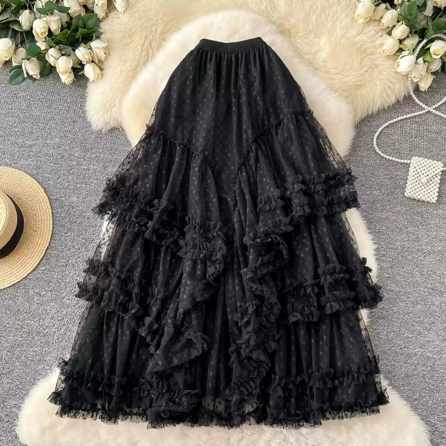 Fairy Layered Mesh Puffy Skirt