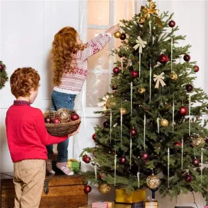 Faux Icicle Christmas Ornaments – Winter Wonderland Tree Decorations for Parties & New Year Charm