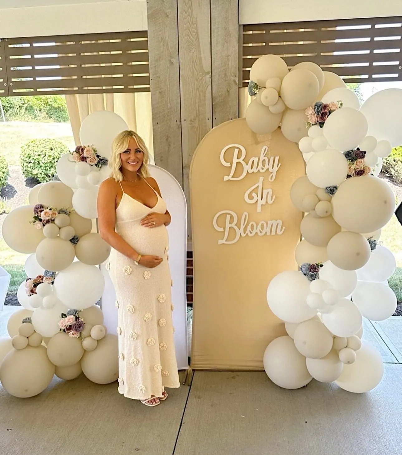 Field of Dreams Maxi Dress - Baby Shower Dress - Maternity Photoshoot Dress