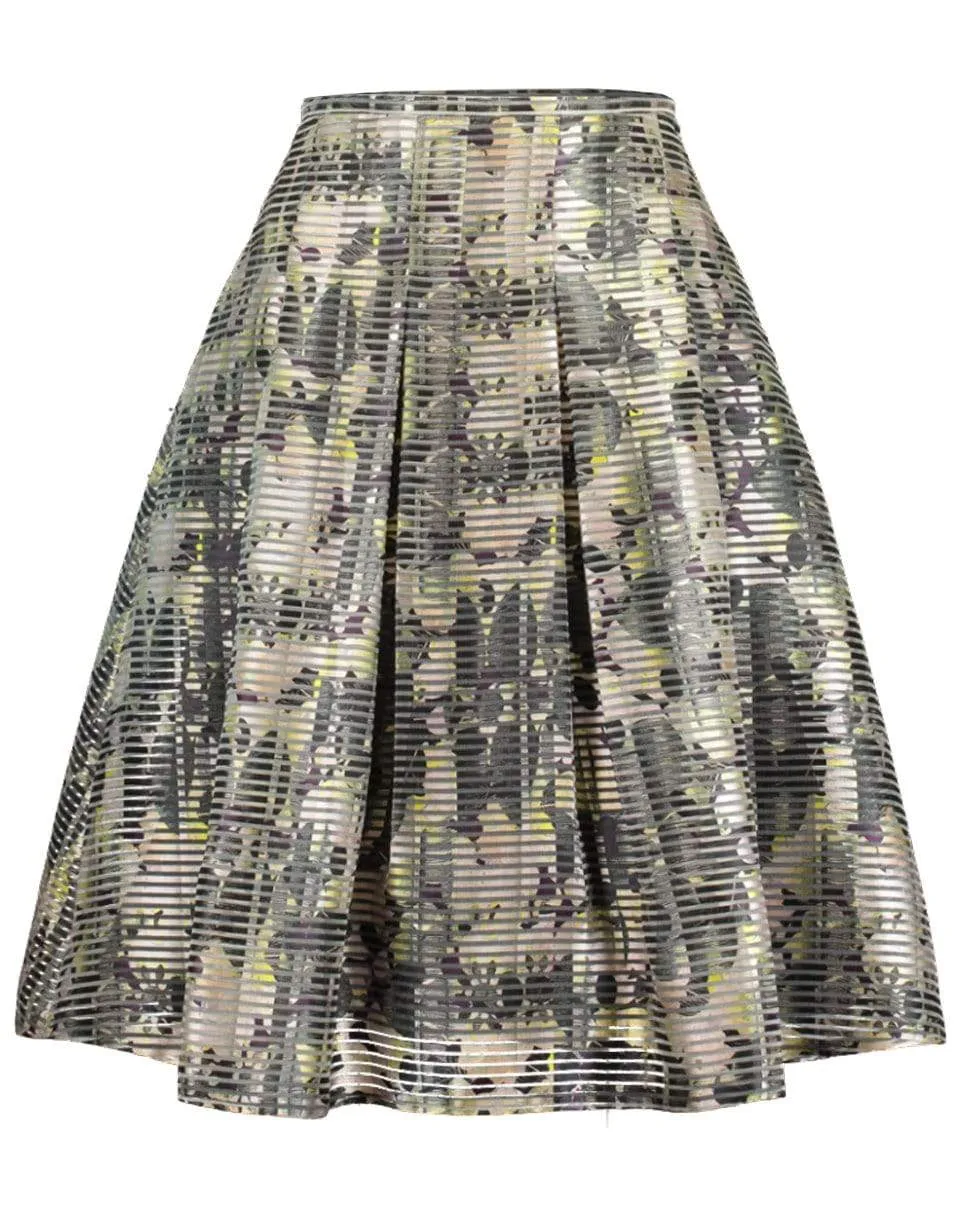 Floral Pleat Skirt