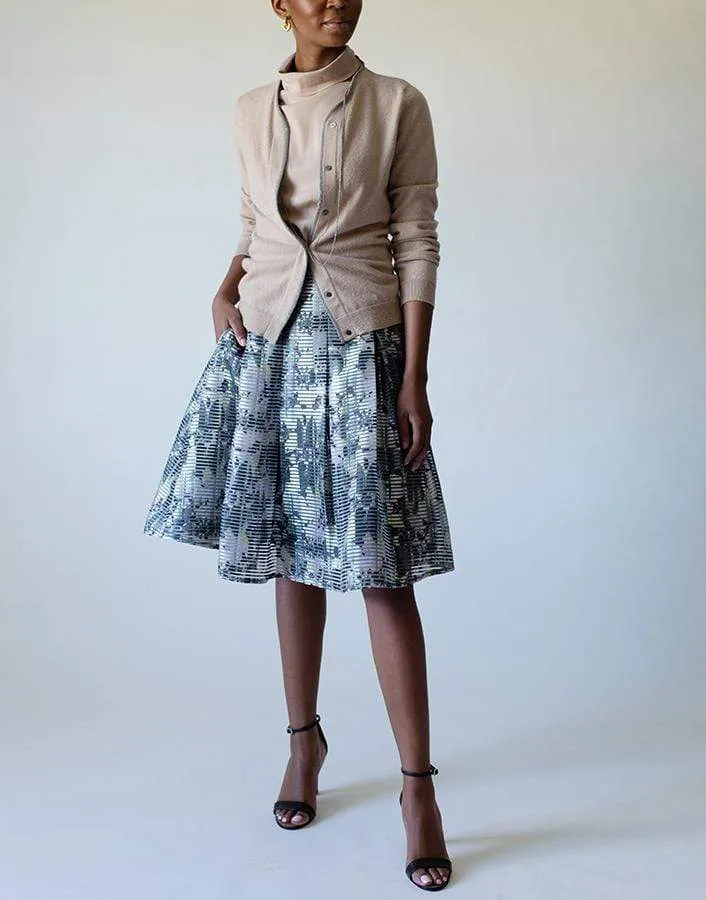 Floral Pleat Skirt