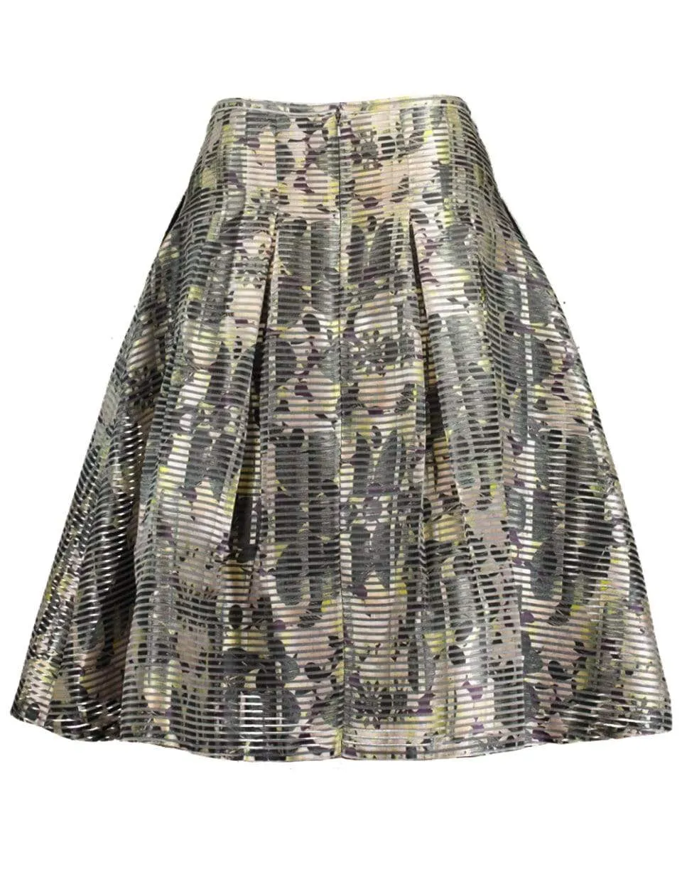 Floral Pleat Skirt