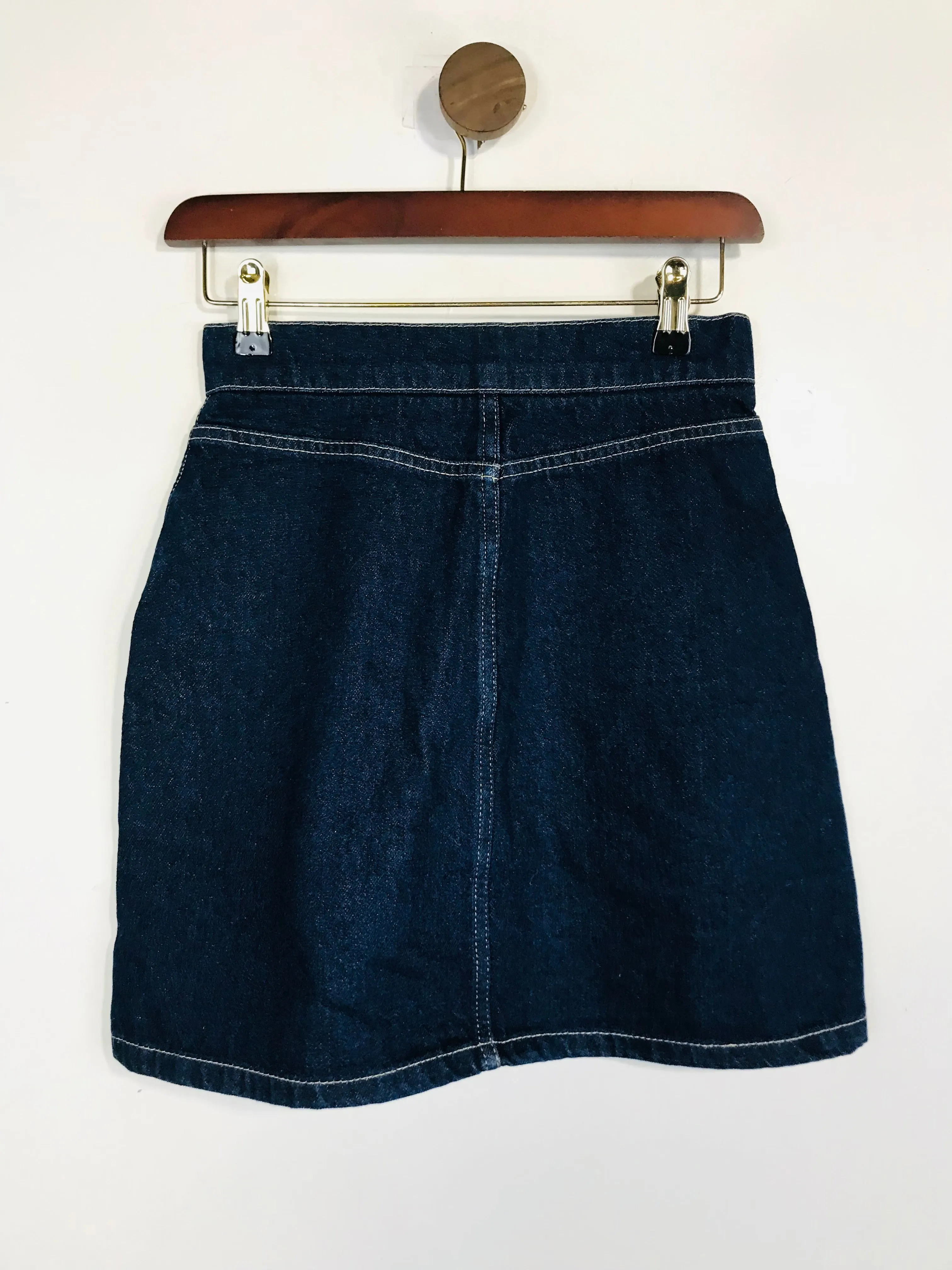 French Connection Women's Denim Zip Pencil Skirt | UK6 | Blue