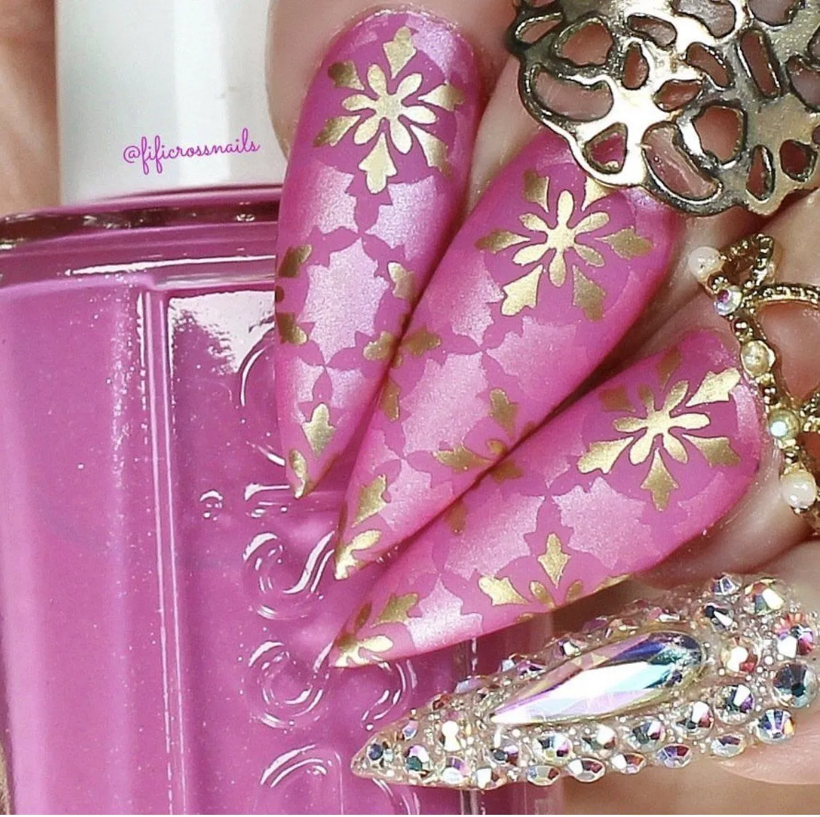 Frosted (CjS-144) Steel Layered Nail Art Stamping Plate