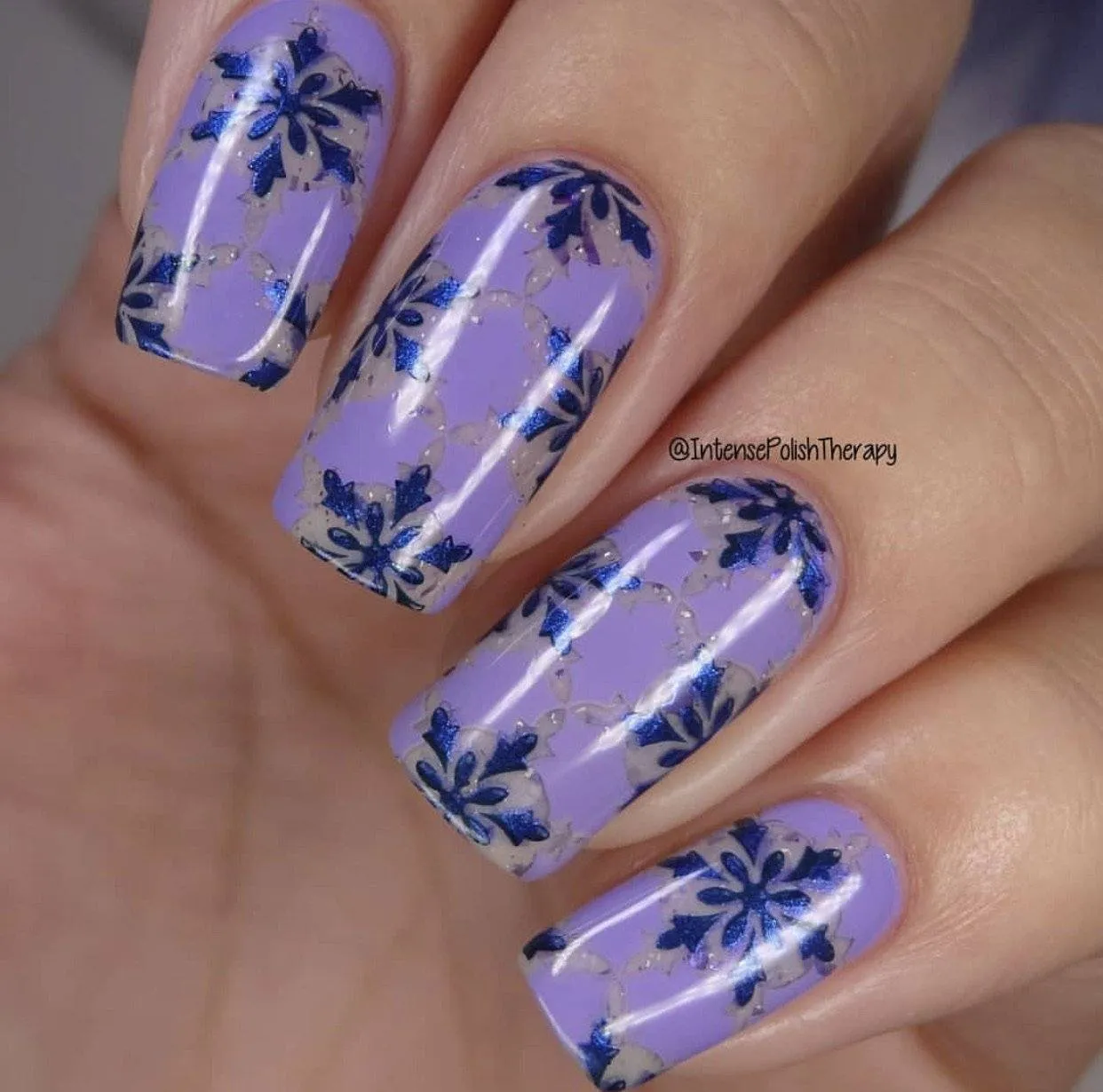 Frosted (CjS-144) Steel Layered Nail Art Stamping Plate