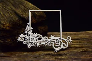 Frosty Moments Square Layered Chipboard Frame
