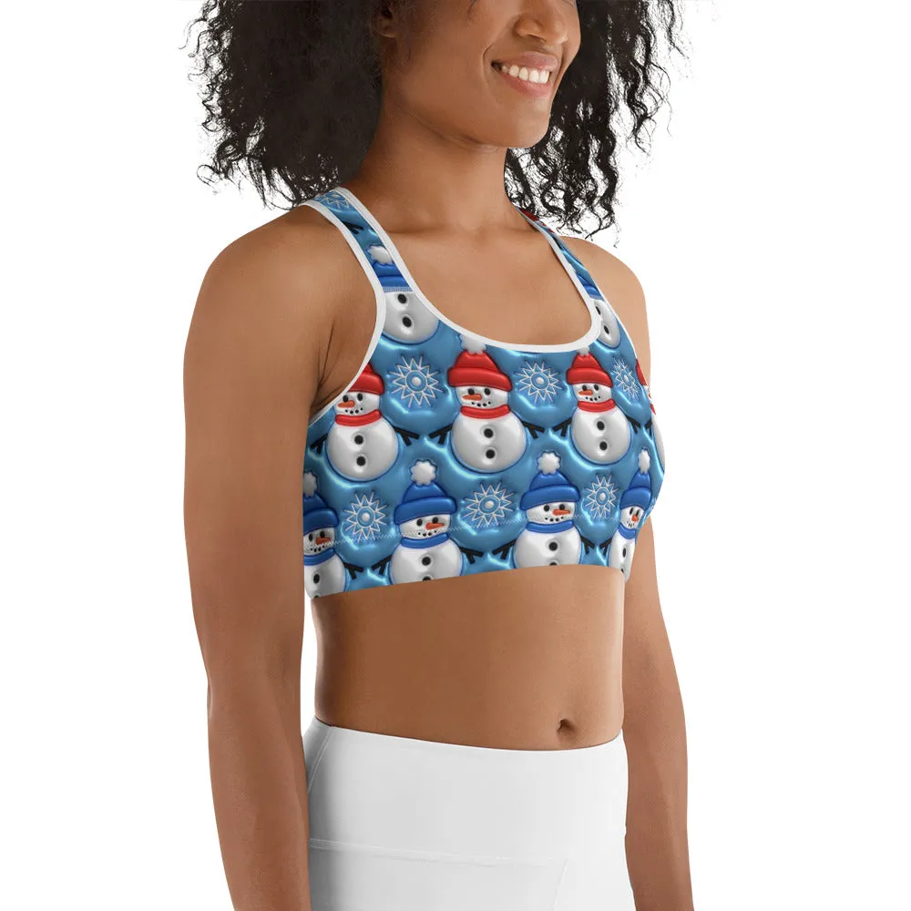 Frosty The Snowman Sports Bra