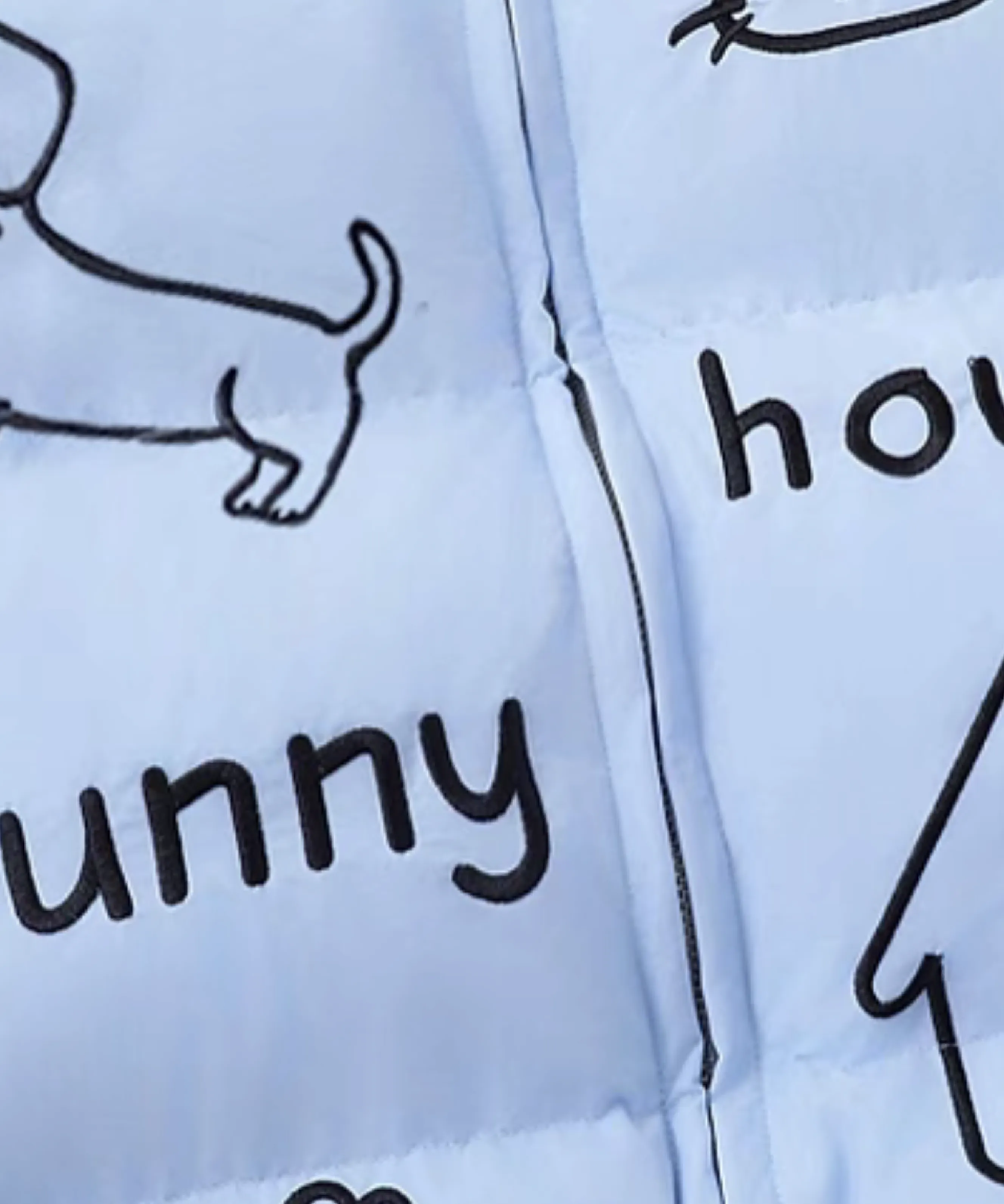 Funny Animal Sketch Down Coat