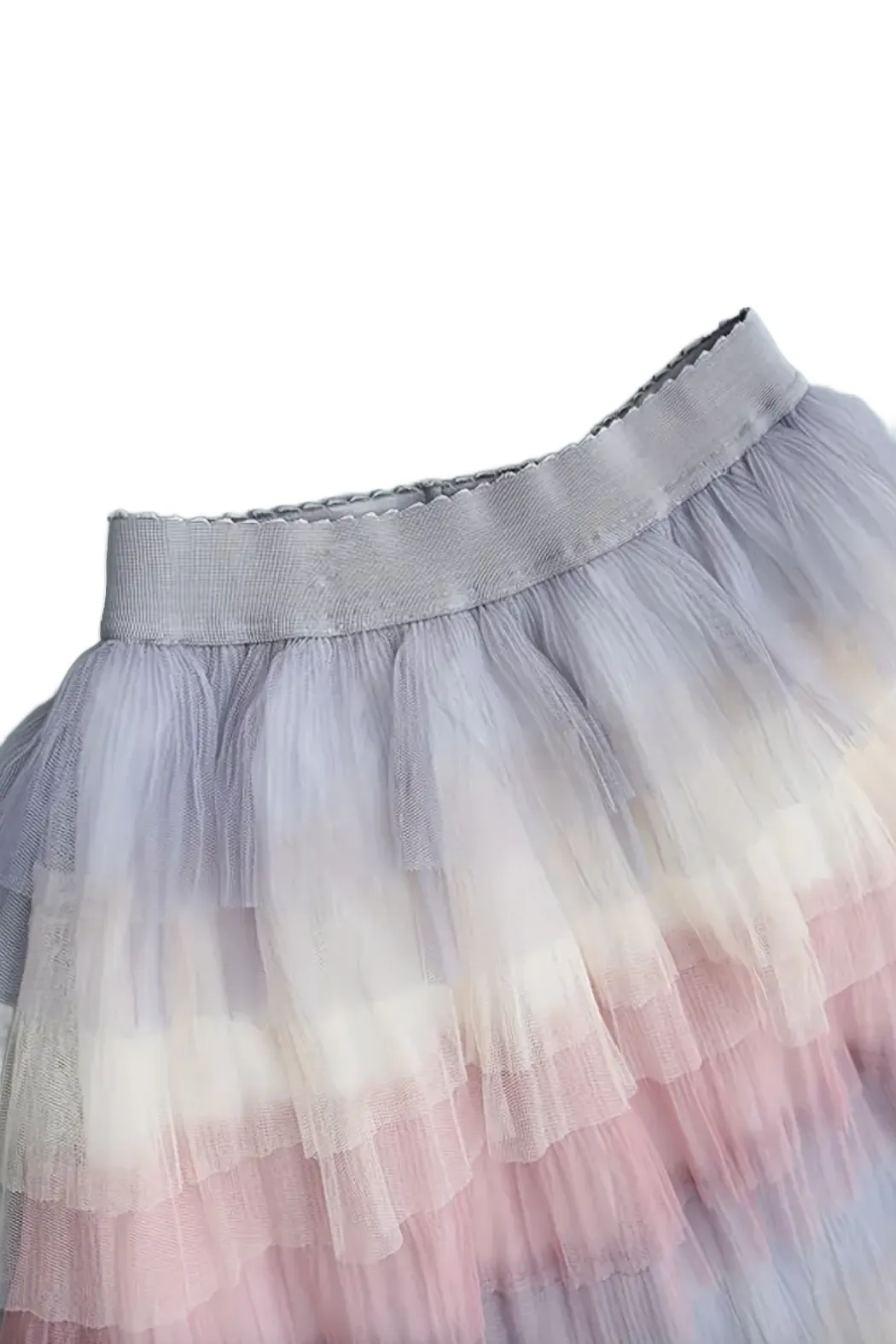 Girl's Colorful Mesh Skirt