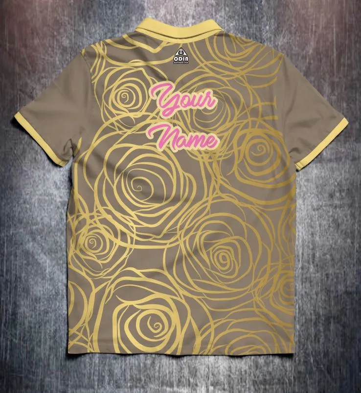 Gold Roses design shirt
