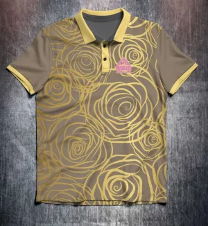 Gold Roses design shirt