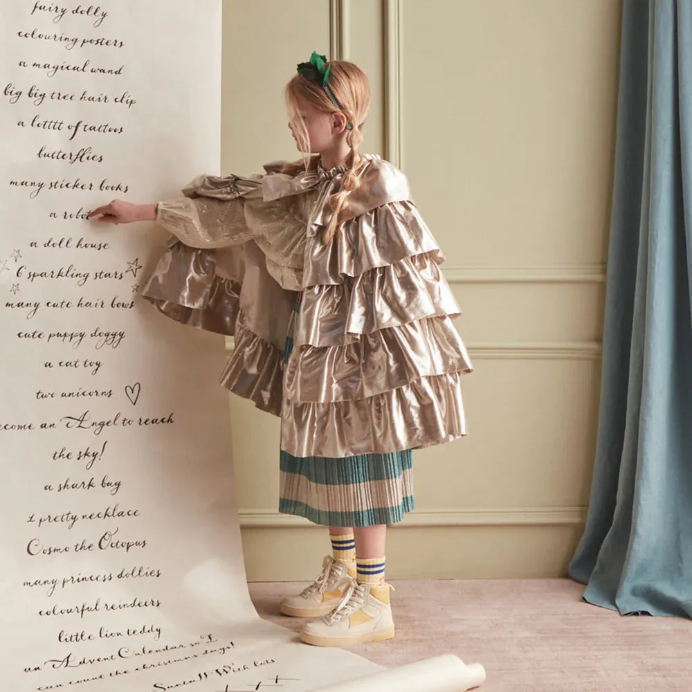Gold Ruffle Cape - Meri Meri
