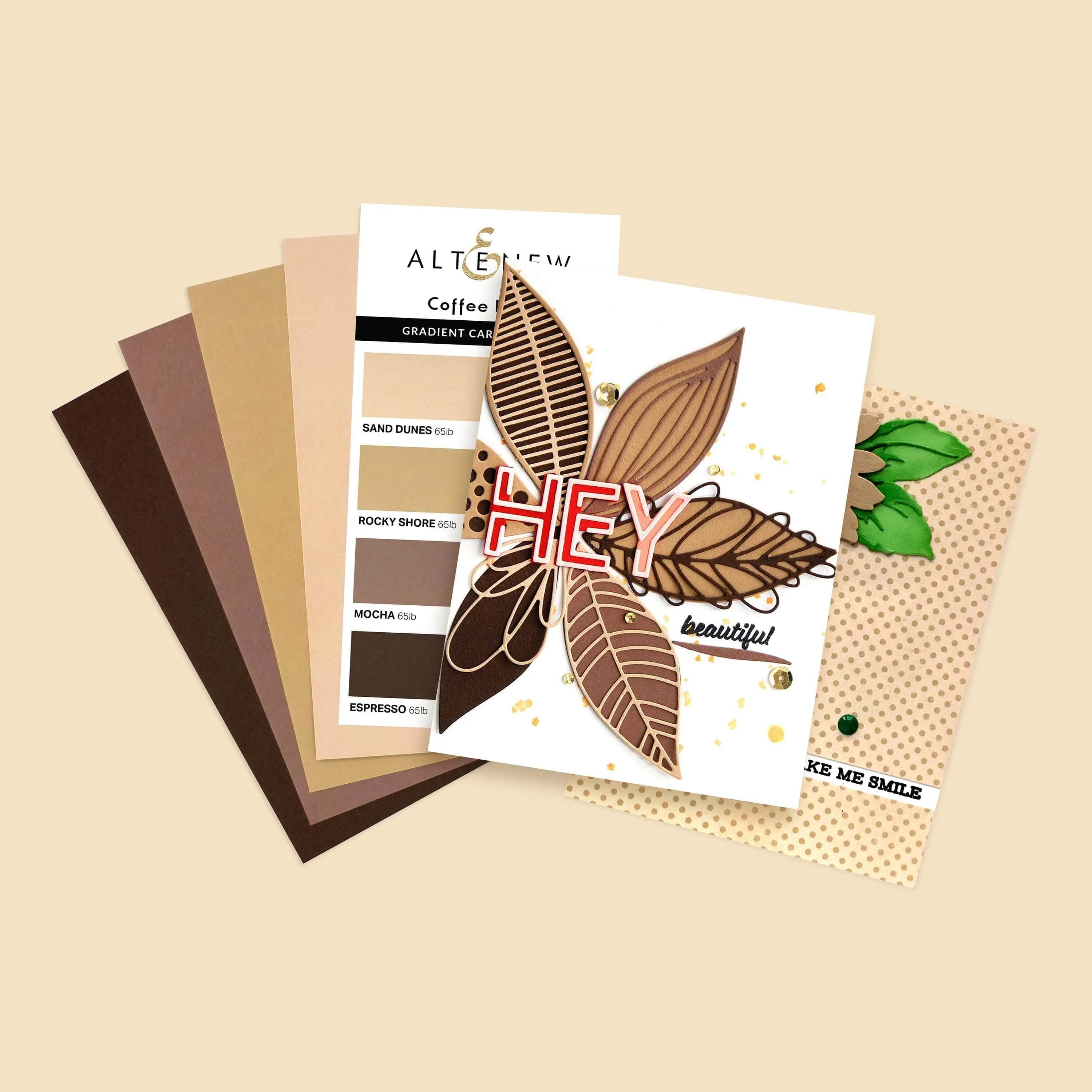 Gradient Cardstock Set - Coffee Break