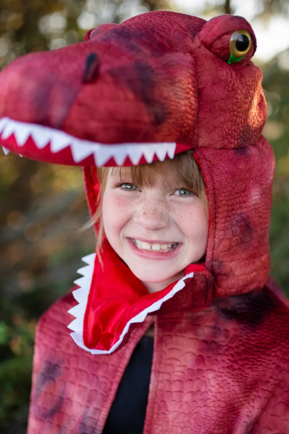 Grandasaurus T-Rex Cape w/ Claws, Red/Black