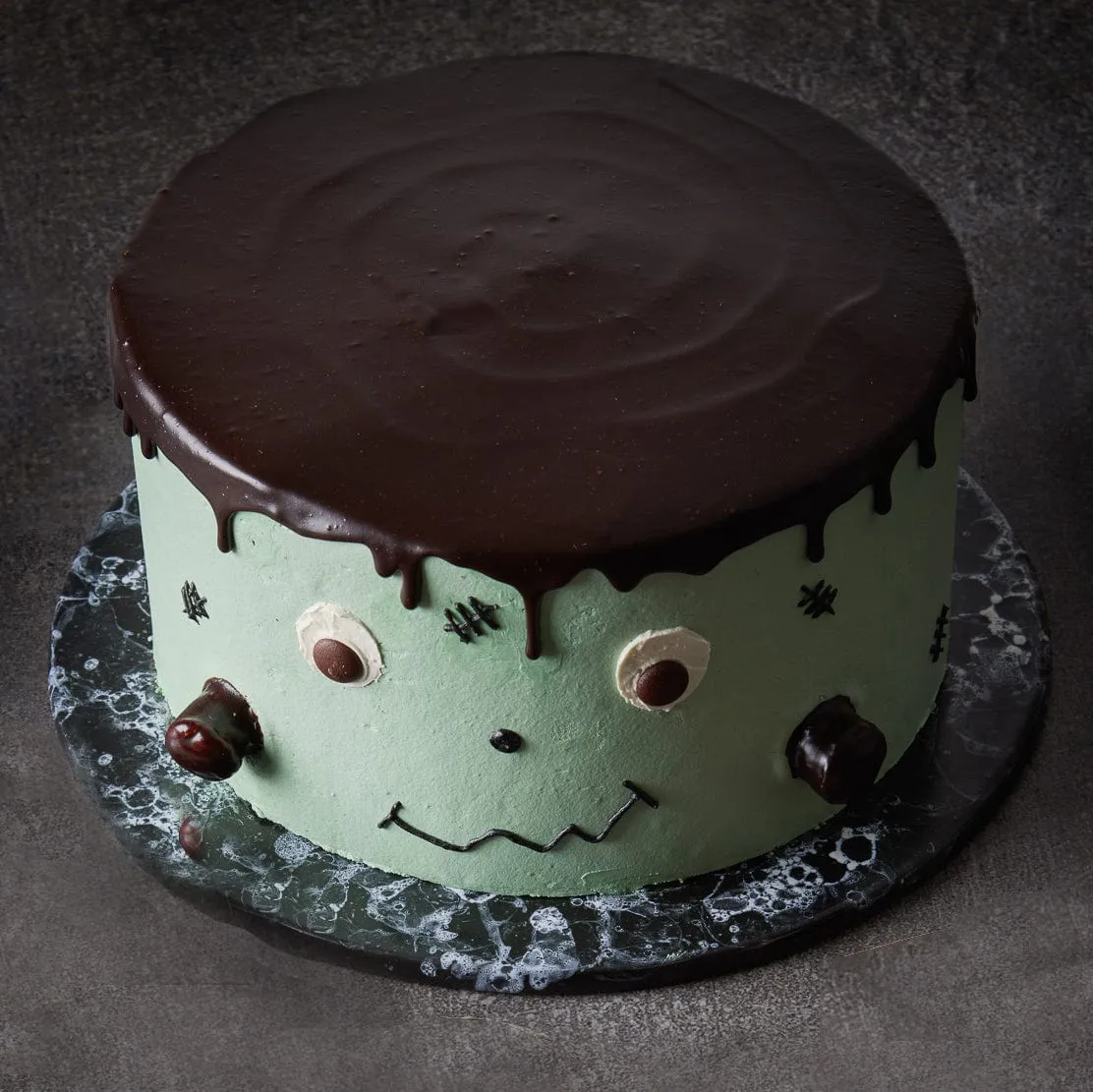 Halloween Frankenstein Cake