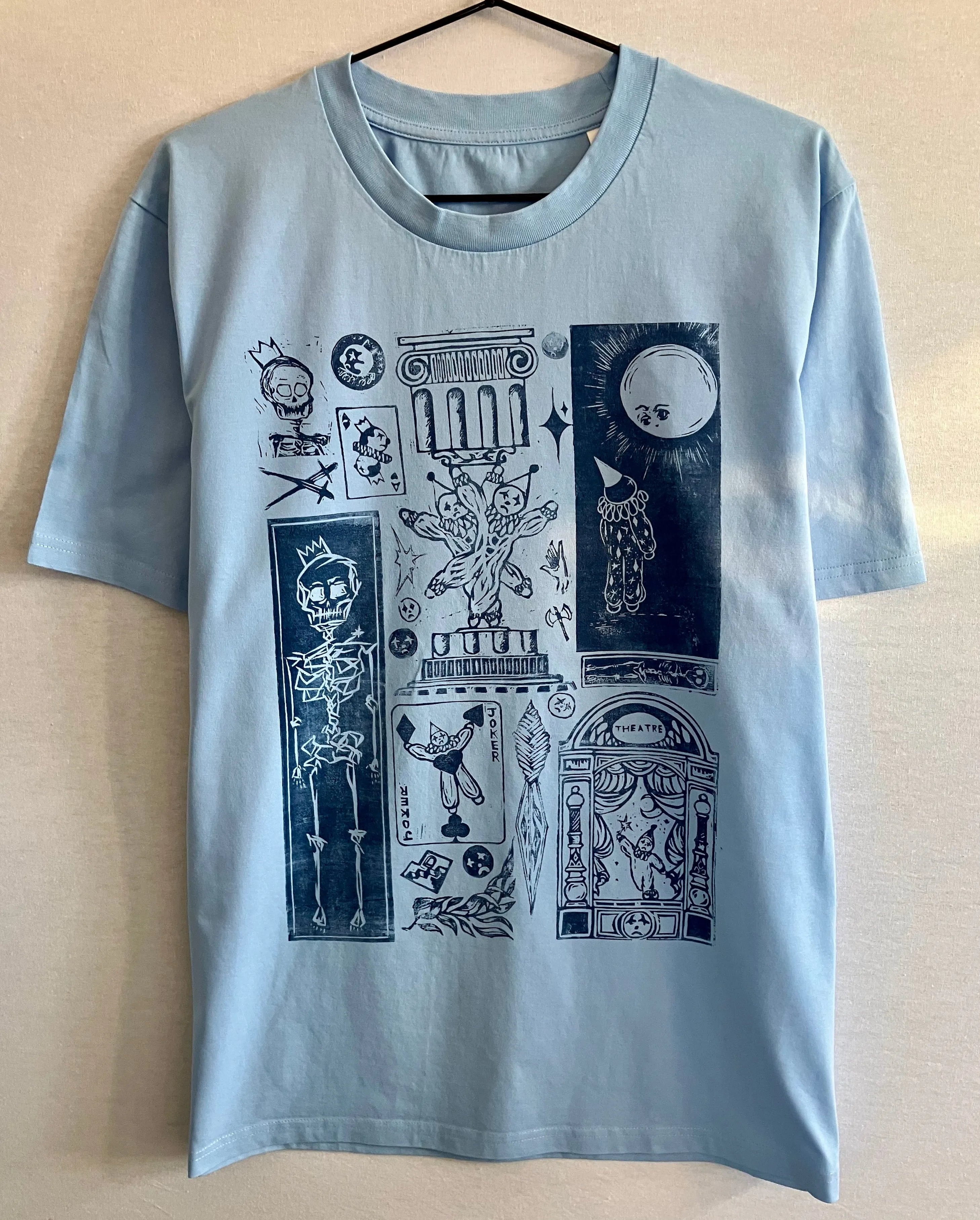 Handprinted Unisex Shirt Size L
