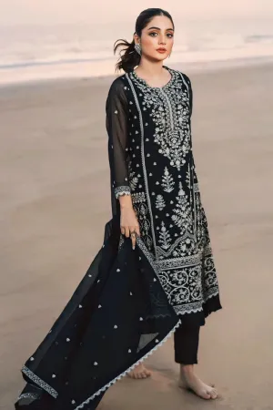 Heavy Embroidery Work Black Color Dress For Sangeet