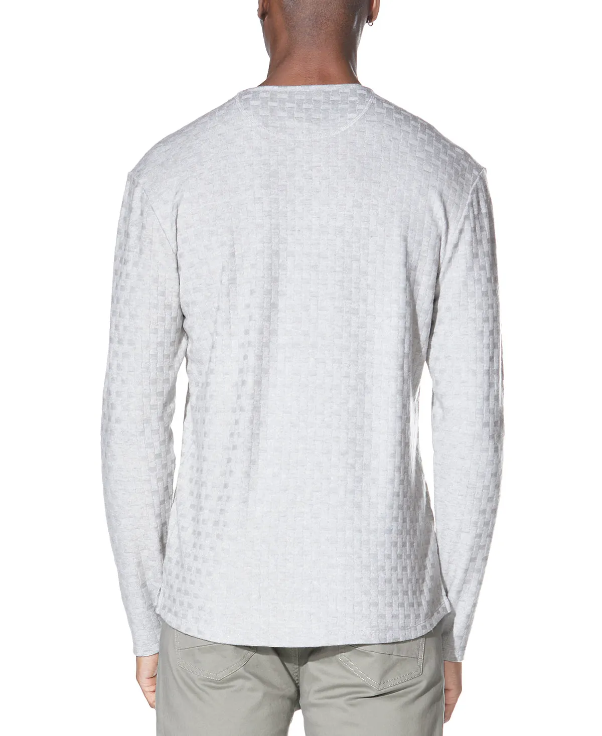 Hogan Long Sleeve Henley (Heather Gray)