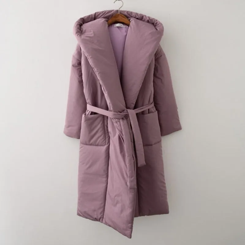 Hooded Long Puffer Parker Coat