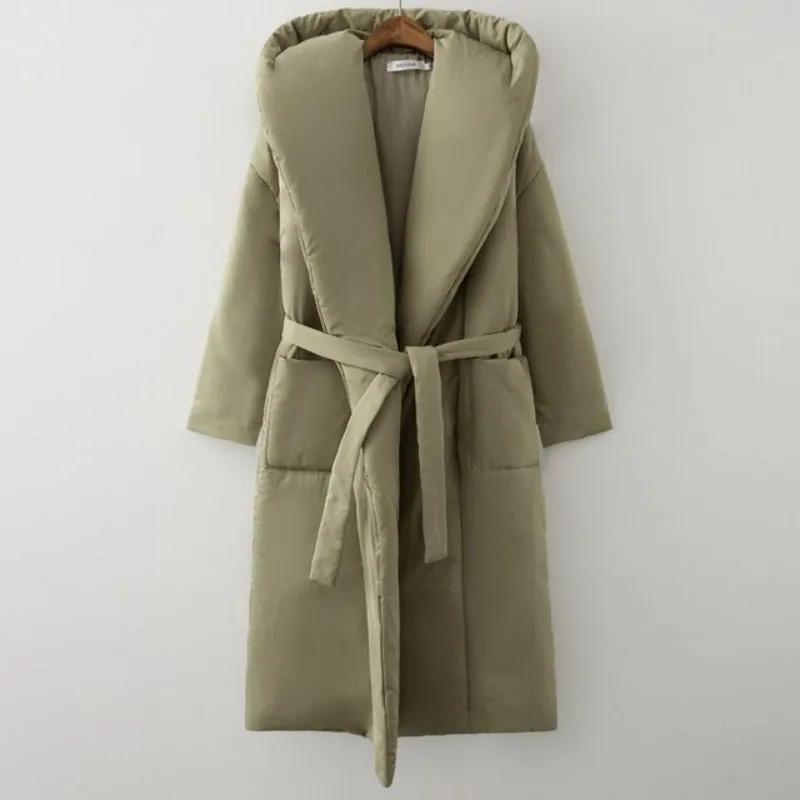 Hooded Long Puffer Parker Coat