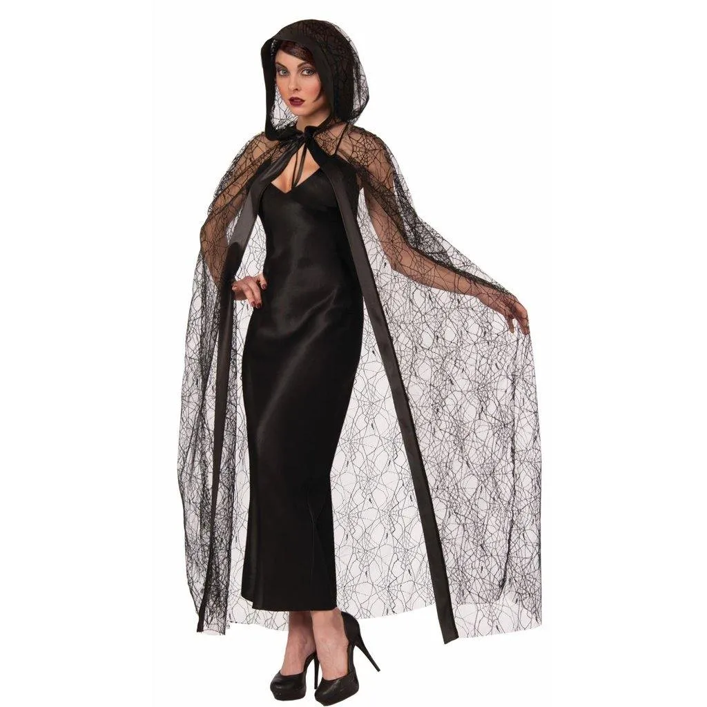 Hooded Spider Web Cape