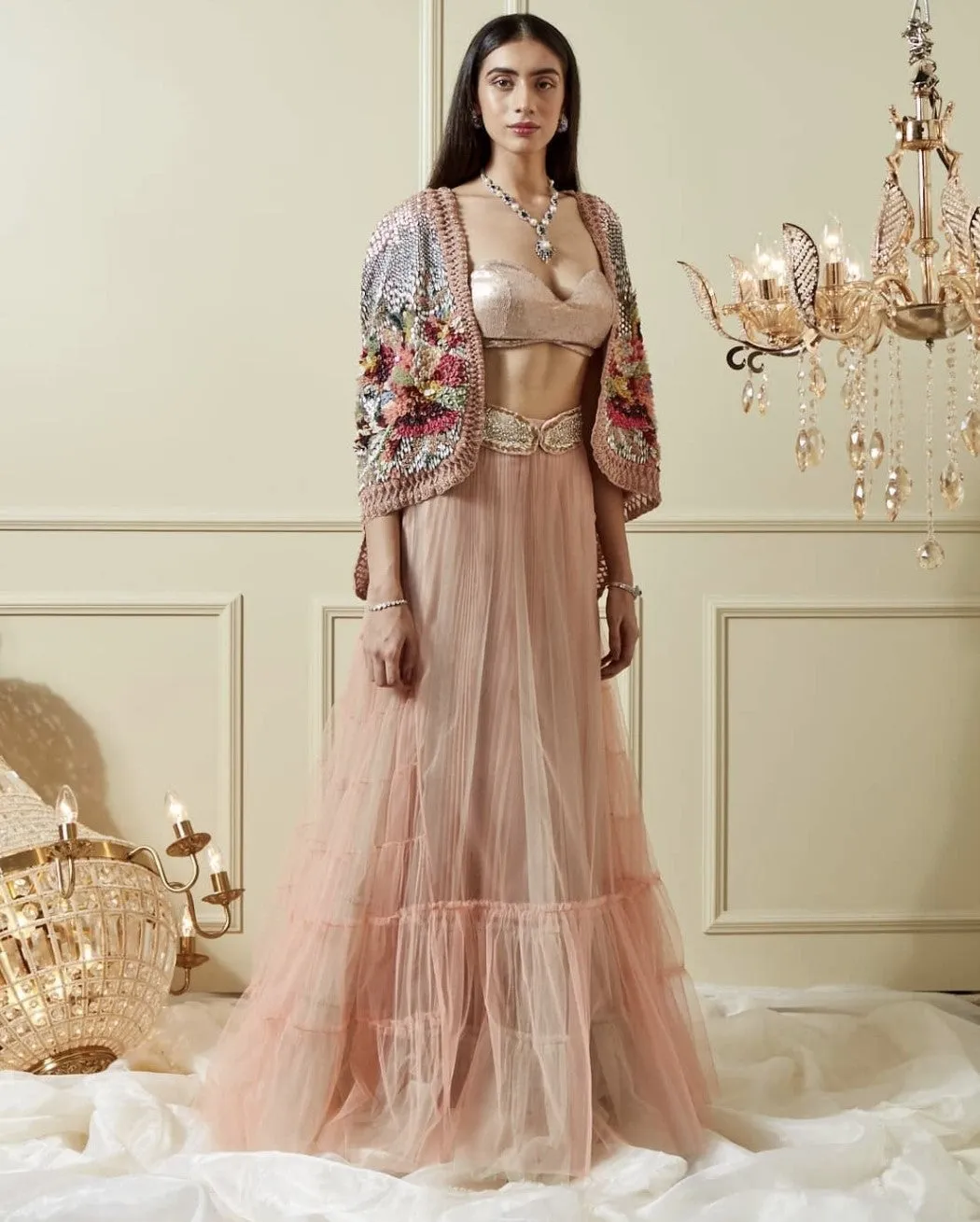 HUSN CAPE SKIRT SET