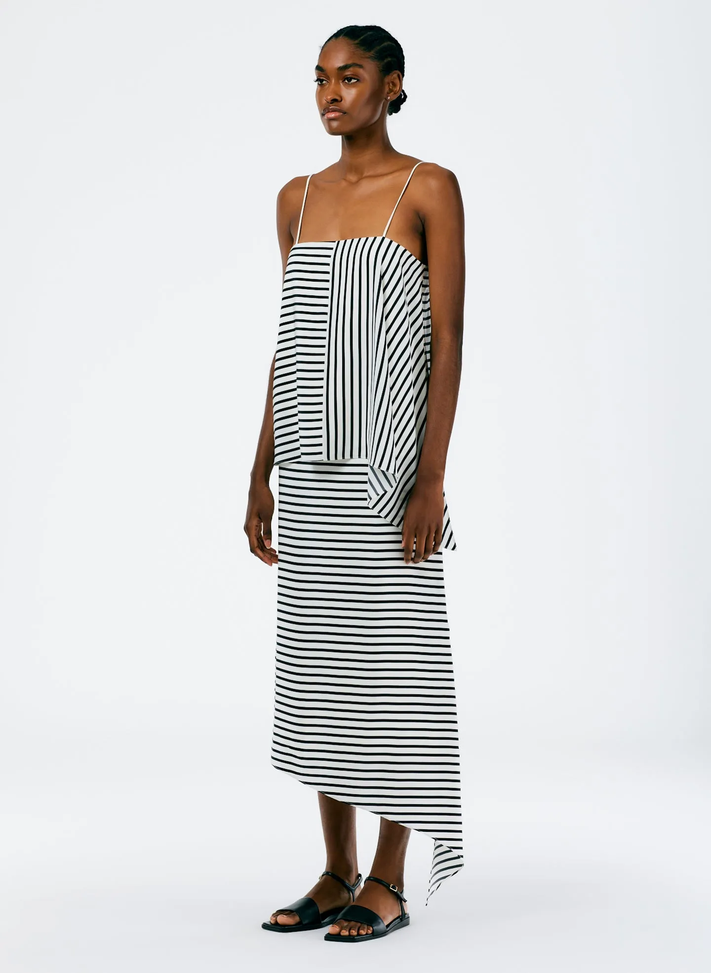 Identity Stripe Pencil Skirt