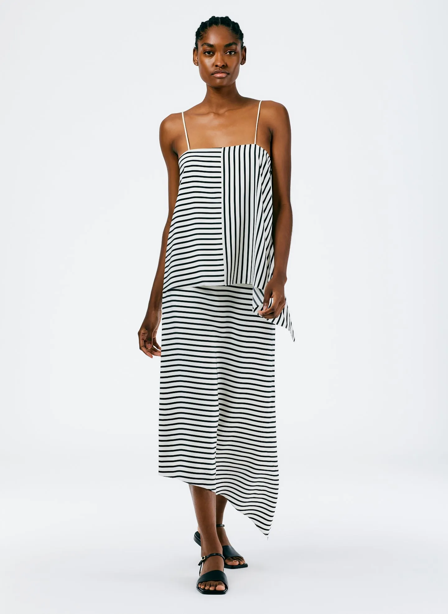 Identity Stripe Pencil Skirt