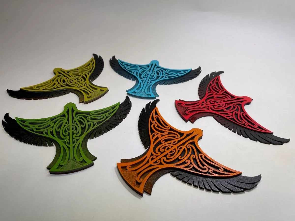 Karearea Falcon - Layered Art Wall Plaque