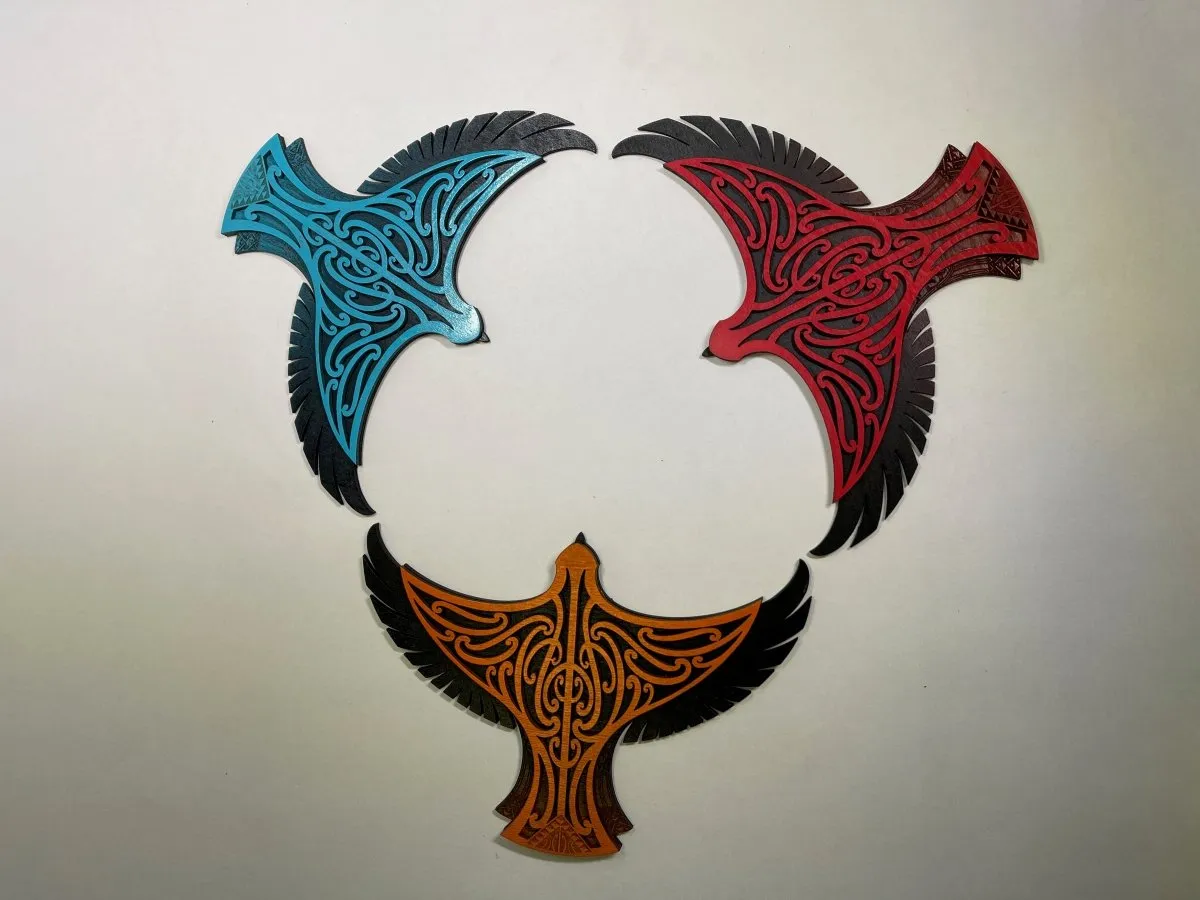 Karearea Falcon - Layered Art Wall Plaque