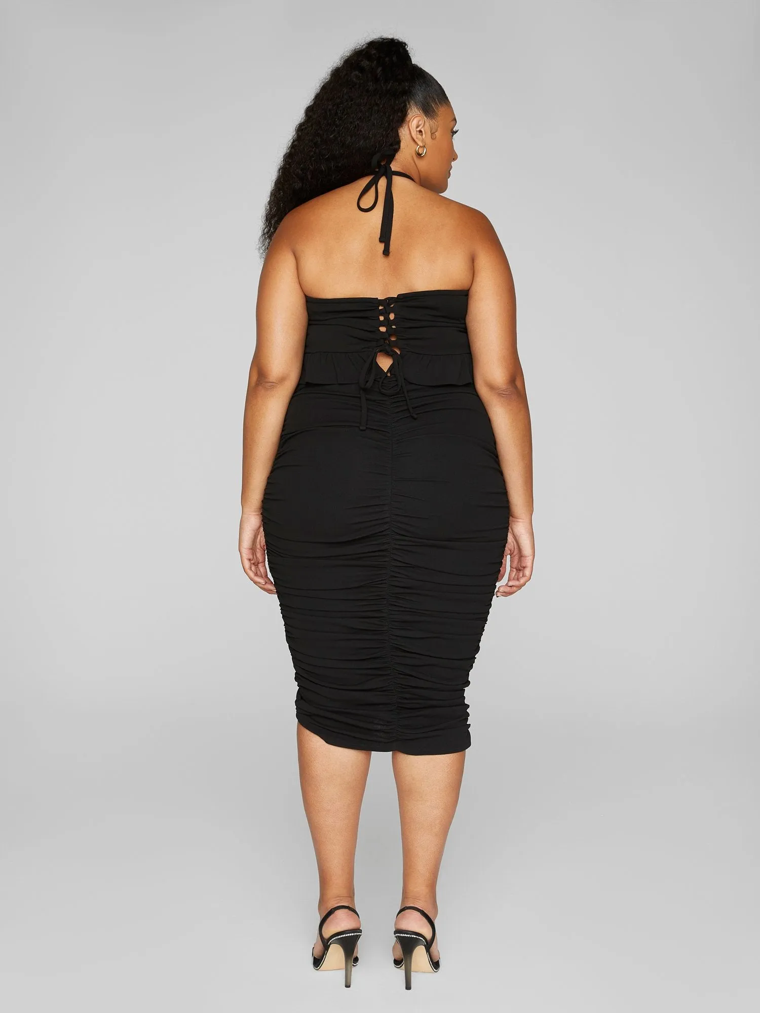 Keilani Ruffle Hem Ruched Skirt