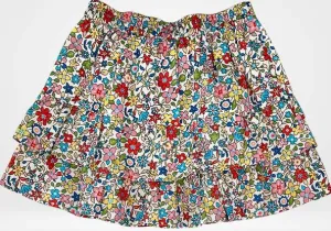 Kendall Floral Tiered Ruffle Skirt