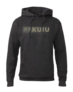 KUIU Distressed Logo Hoodie | Charcoal