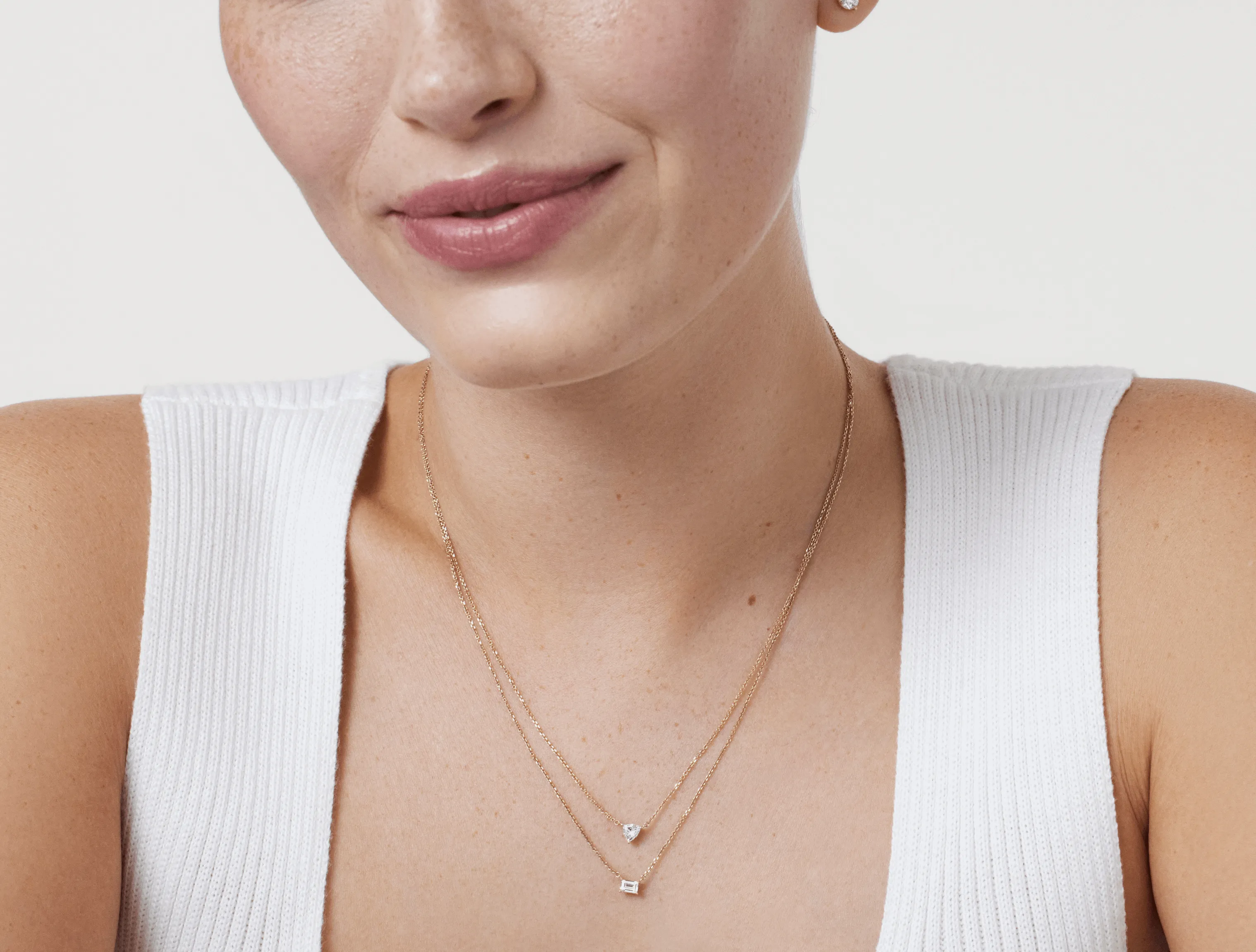 Lab-Grown Diamond ¼ct. Mini Trillion Pendant | White