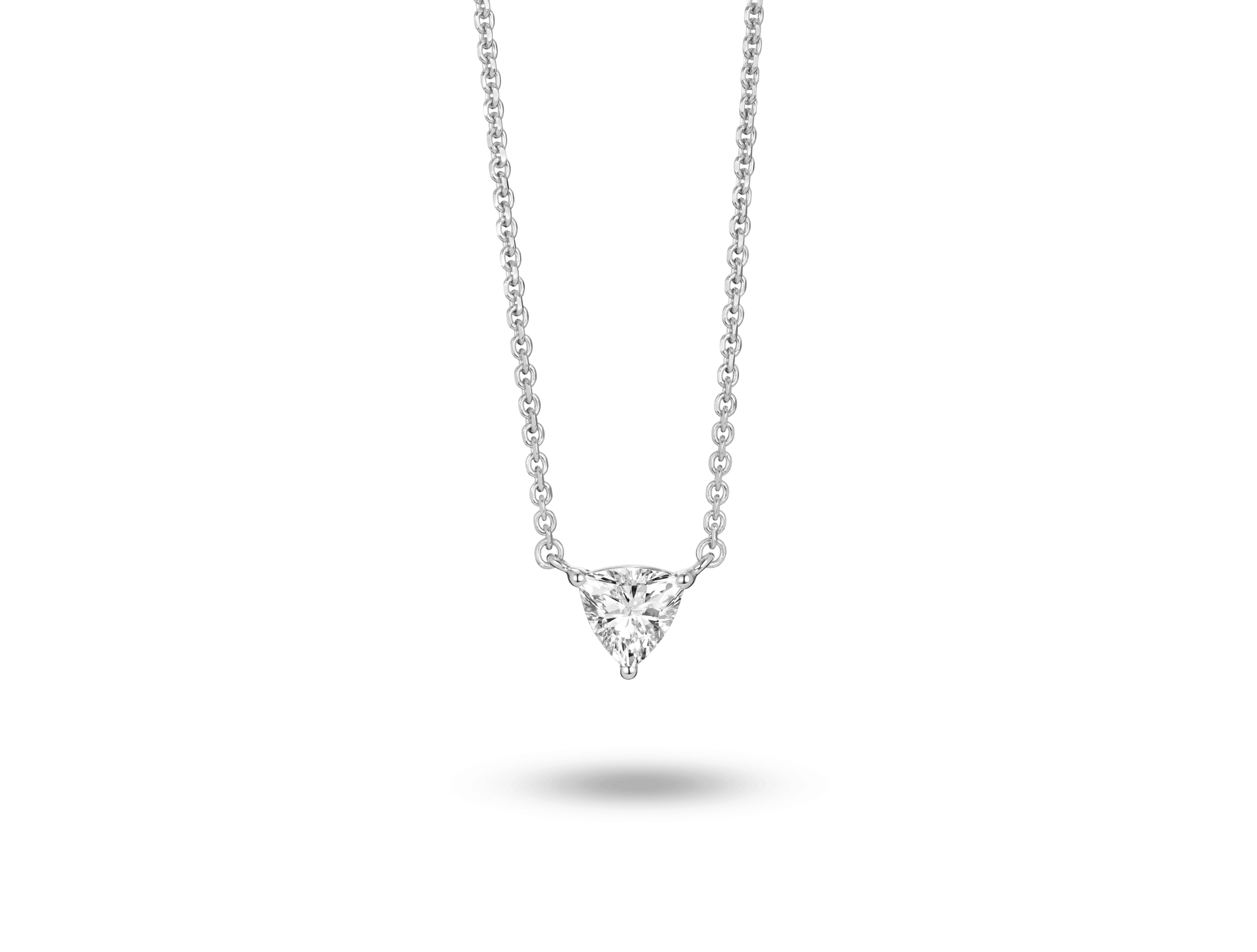 Lab-Grown Diamond ¼ct. Mini Trillion Pendant | White